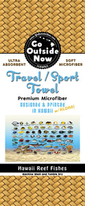 Hawaii Reef Fish Identification Microfiber Travel / Sport Towel
